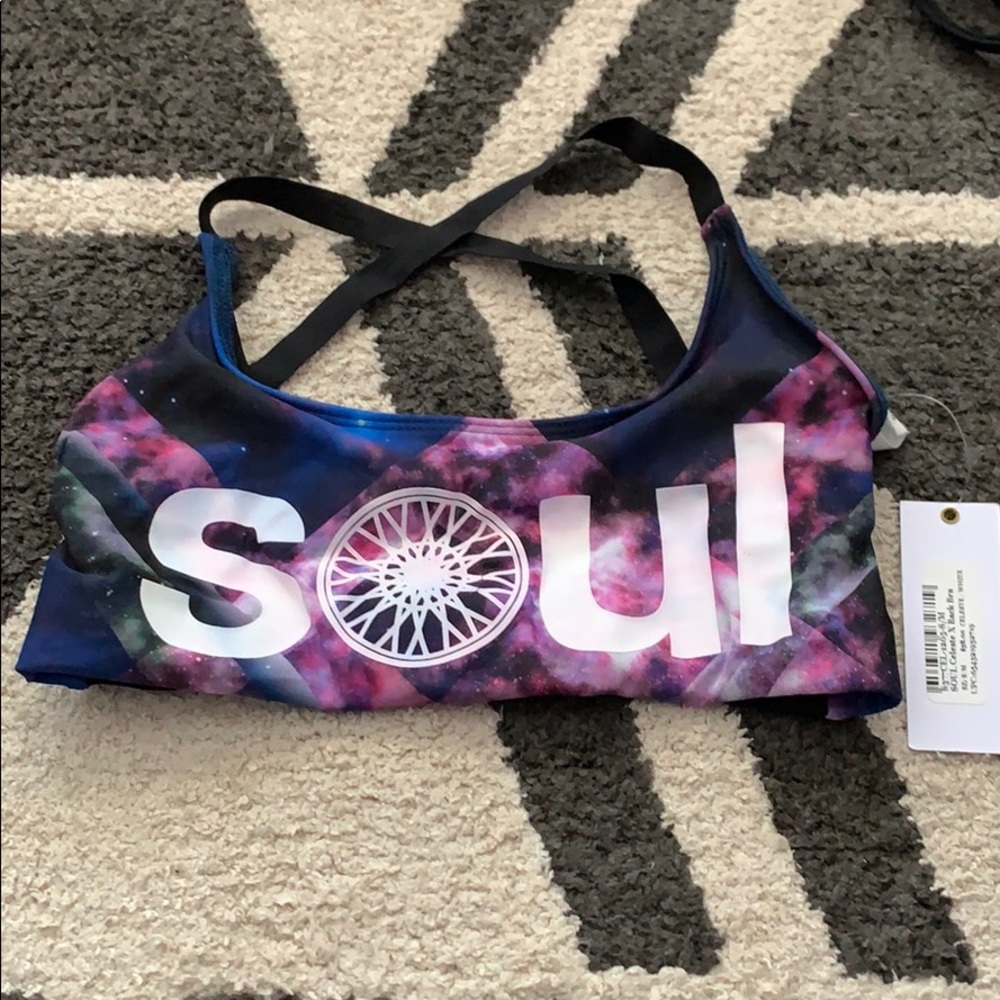 NWT SoulCycle Galaxy Sports Bra Size S/M